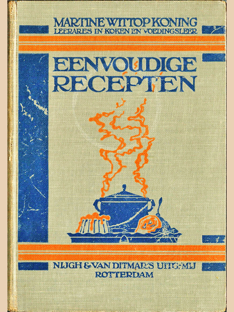 Het boek Eenvoudige Recepten, uit 1901.
