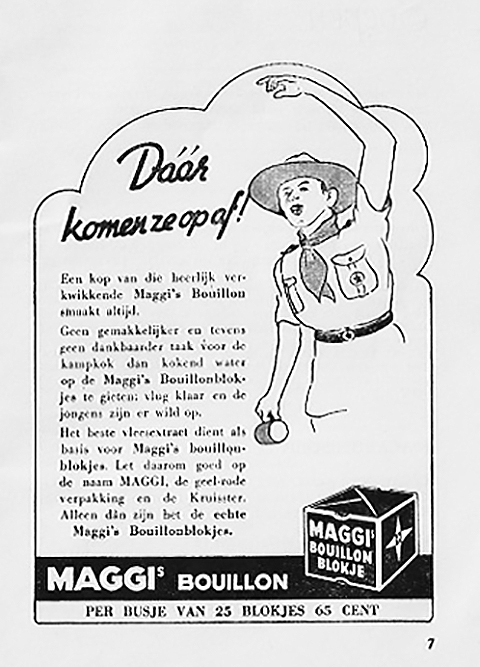 Een advertentie van Maggi.