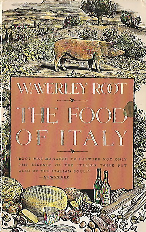 De omslag van het boek van Root: The Food of Italy.