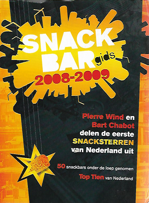 De omslag van de Snackbar Gids die hoort bij het boek Patatje Oorlog.