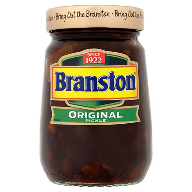 Een pot Branston.