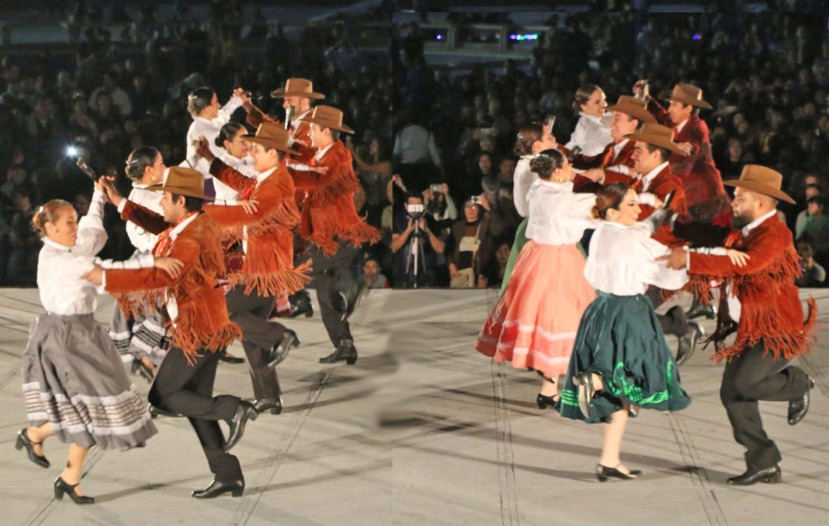 Het dansen van de Mexicaanse polka.