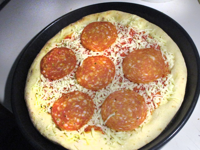 Een La Mia Grande pizza.