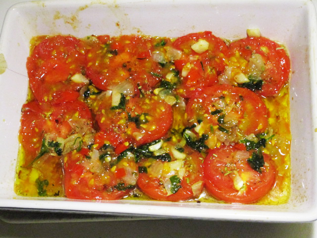Geplette tomaten.