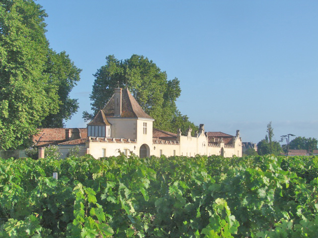 Het château tusen de wijngaarden.